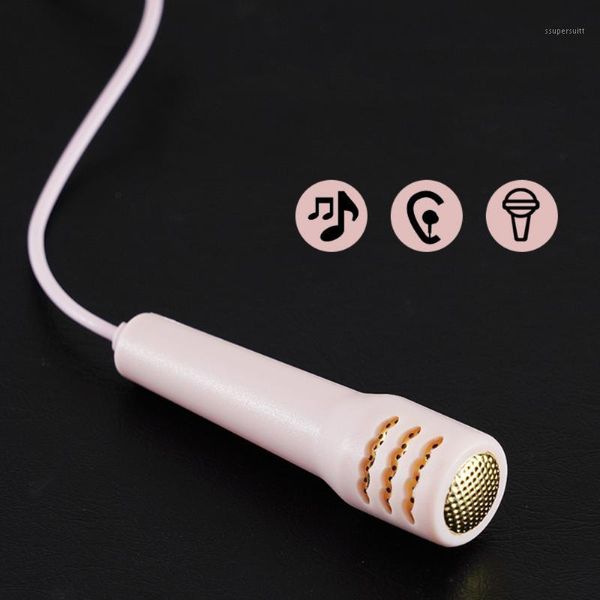 

3.5mm mini microphone professional karaoke earphones headset handheld mic portable stereo mic audio mini microphone1