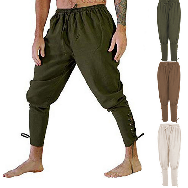 

men's pants casual trousers ankle belt quick-drying, Black