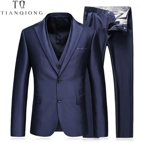 

tian qiong(jackets+pants+vest) new men suits slim custom fit tuxedo brand fashion bridegroon business dress wedding suits blazer1, White;black