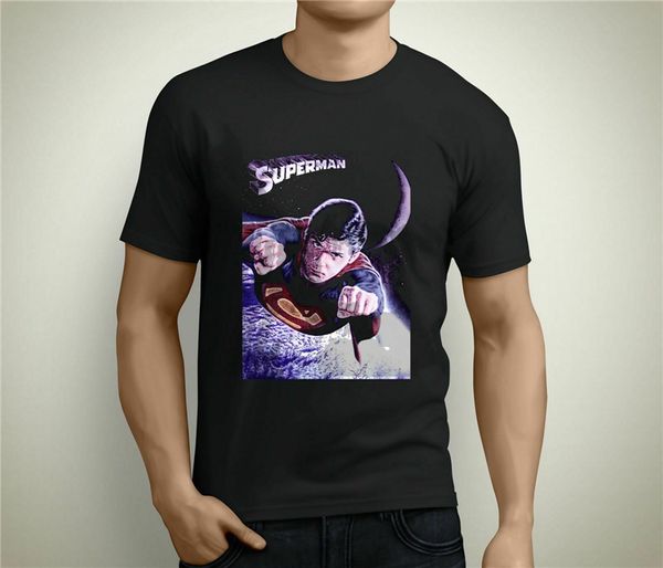 

new superman classic chriser reeve men's black size usa size t-shirt en1 streetwear casual tee shirt sport hooded sweatshirt hoodie