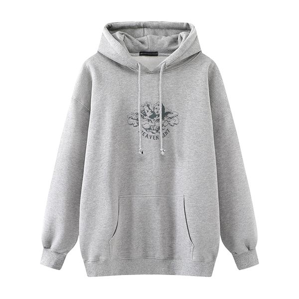

2021 new oversize girls soft warm cotton hoodies spring-autumn fashion ladies pullovers streetwear women casual outerwear 6hqh, Black