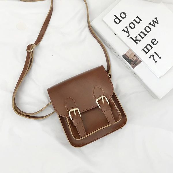 

korean girl mini shoulder messenger bag new pu leather small crossbody bags purses