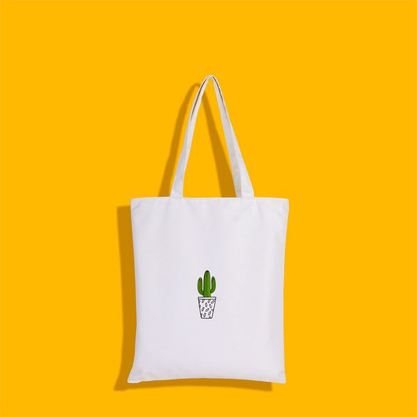 

factory direct selling cactus canvas bag shoulder bag handbag