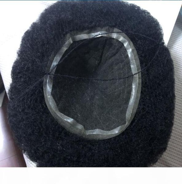 

mens wig hairpieces 4mm 6mm 8mm 10mm 12mm wave hair full swiss lace toupee indian virgin human hair replacement for men ing, Black