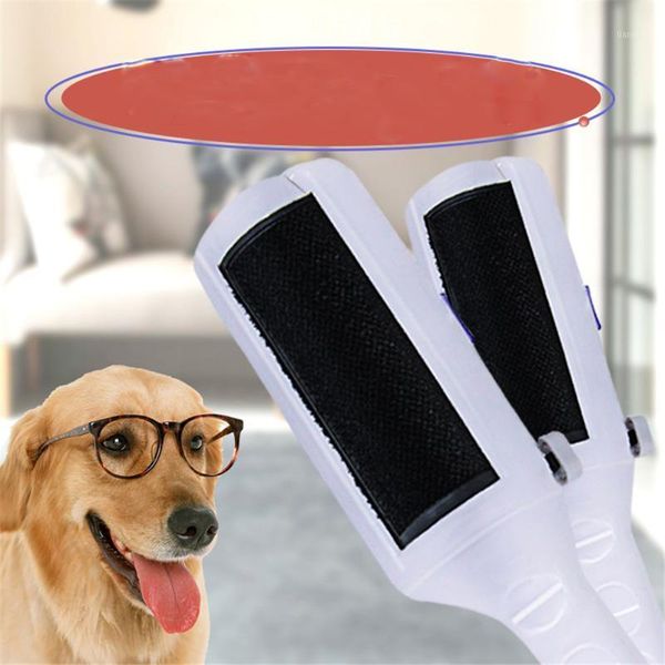 

portable dog hair lint remover cat removing cleaning brush reusable clothes cleaner from clothing carpets sofa double-side1