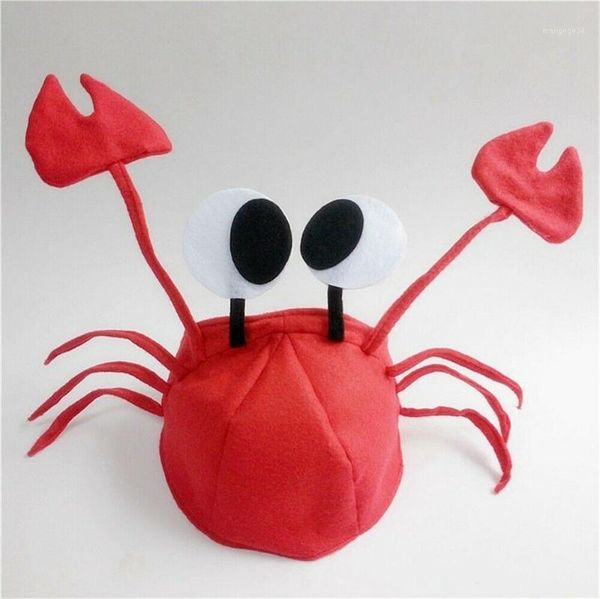 

adjustable red lobster crab hat festival xmas funny party costume children gift1