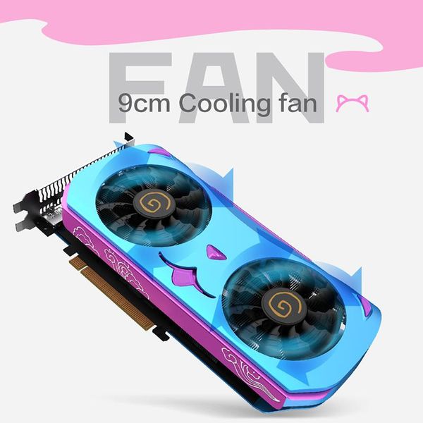 

новый yeston radeon rx5600xt 6g d6 gpu 6gb gddr6 192 бит gaming desktop поддержка компьютера pc поддержка видео графические карты hdmi / dp