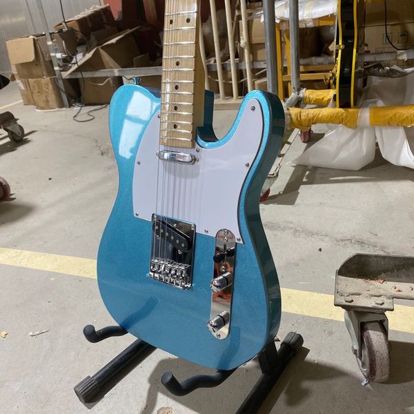 

custom g-t metalic electric guitar in blue color maple fingerboard