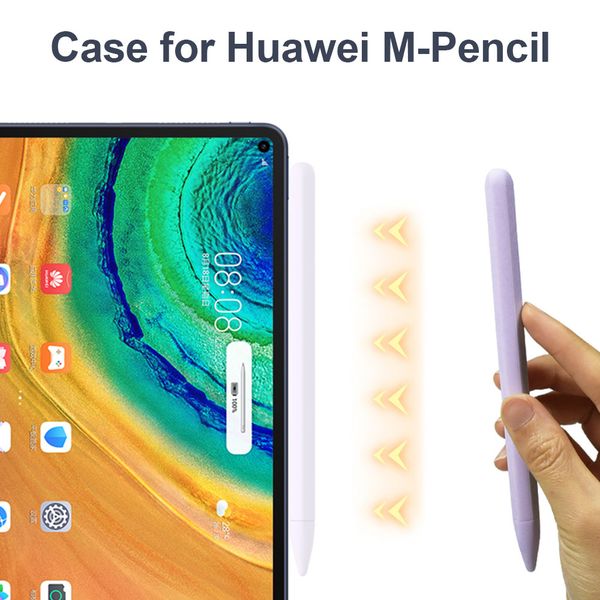 

soft silicone compatible for huawei m-pencil case compatible for tablet touch pen stylus protective sleeve cover coque anti-lost