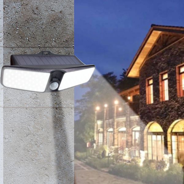

100 leds 600lm 25w body sensing outdoor waterproof solar garden wall lamp solar led outdoor lighting