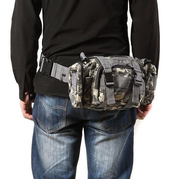 

tactical sport bags 600d waterproof oxford military waist pack molle outdoor pouch bag durable backpack forcamping hiking