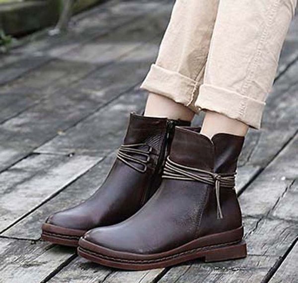 

fashion leather star women shoes woman leather short autumn winter ankle fashion brand women boots 03 p490, Black