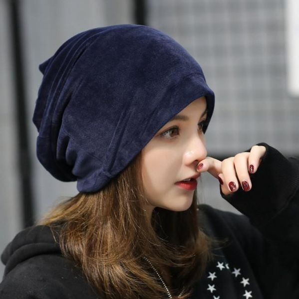 

womens hat skullies beanies polyester knitted hats beanie hat autumn winter casual velvet maternity cap acc249