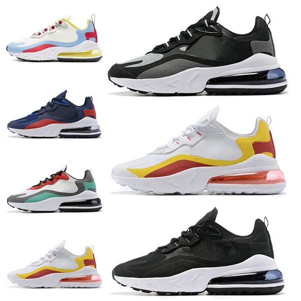

classic react men women shoes designer bauhaus optical all black red yellow grey runner shoes mens trainers fashion sneakers