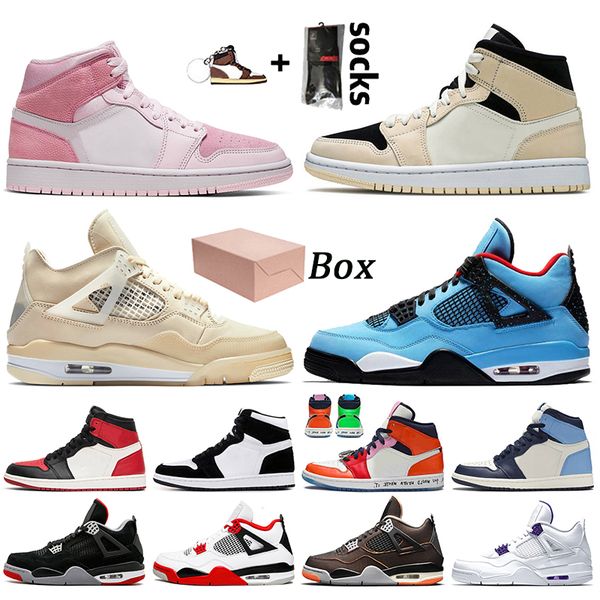 

with box 2021 new digital pink barely orange jumpman 1 1s basketball shoes sail travis 4 fire red 4s women mens trainers sneakers