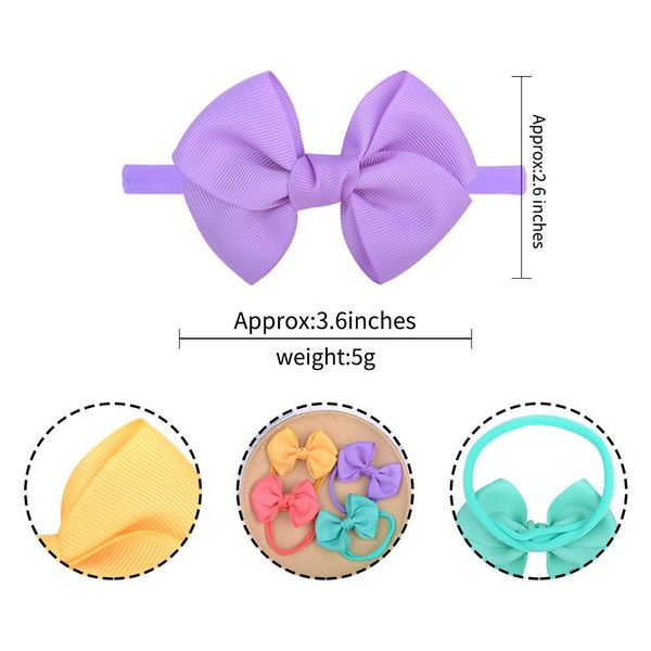

20pcs/lot winter girls 3.6inch fashion nylon solid baby headband for children hairband newborn toddler kids hair accessories 420 q sqcjsc
