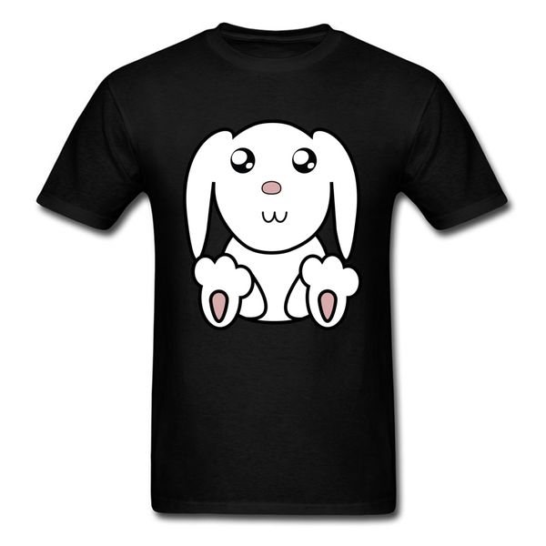 

sport tees cute bunny tshirt print men's t-shirts camisa black t shirt short sleeve 100% cotton clothes kawaii quality