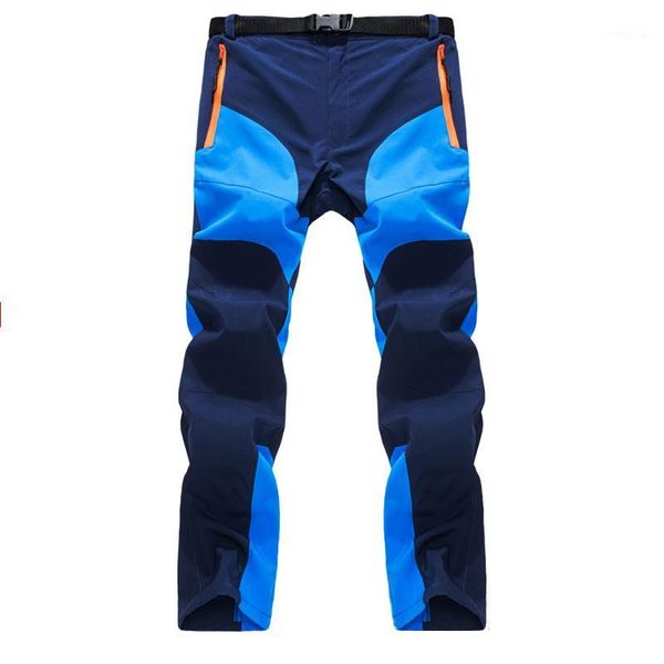 

mens summer quick dry pants two colors patchworkk zipper pocket breathable hiking camping trekking trousers cargo pants men1, Black