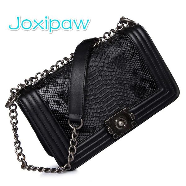 

joxipaw brand женщина crossbody сумки рекламных дамы totes роскошь кожа pu сумка высокой цепь дама сумка