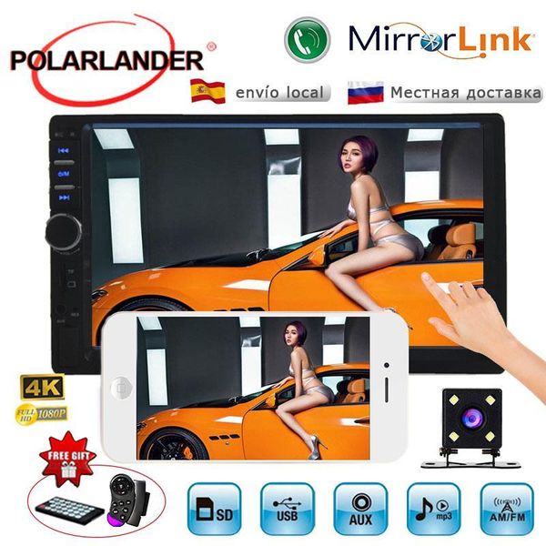 

7 inch 2 din radio cassette player auto radio player stereo video car usb tf mp5 touch screen bluetooth fm autoradio mirror link1