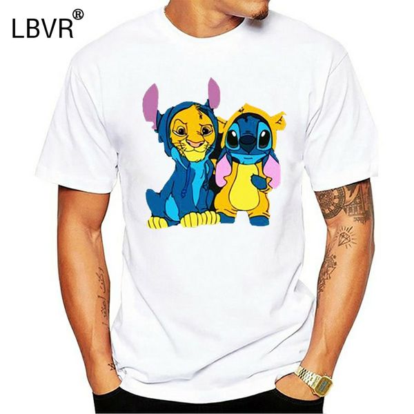 

baby simba and stitch friend men t shirt s 3xlt shirt fashion cool summer tees sport hooded sweatshirt hoodie