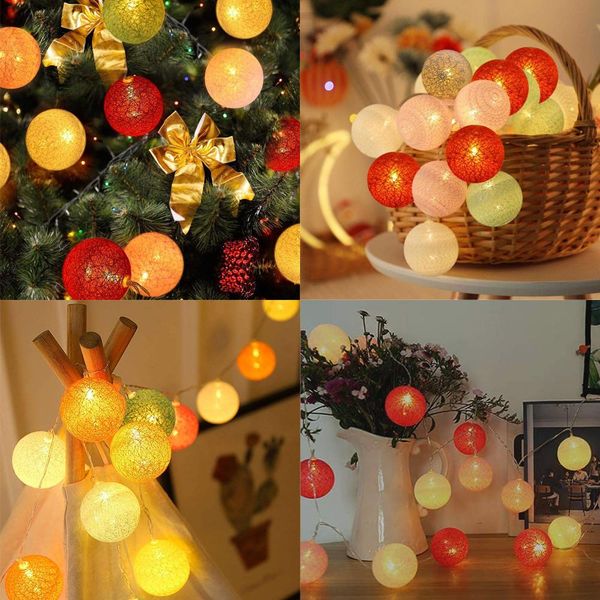 

рождество батарейках garland 6cm ватным тампоном лампы рождественские украшения для дома для младенцев тумбочка спальня гостиная кпт bbythg