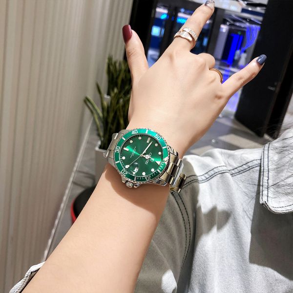 

women's mechanical waterproof green strange domineering big dial water ghost watch swiss men 2020 new