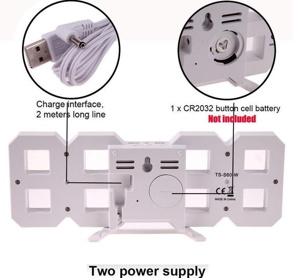 

modern design 3d led wall clock modern digital alarm clocks display home living room office table desk night w jllyfz yeah2010