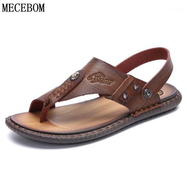 

sandals men outdoor flip flops roman style 2021 summer comfortable breathable beach casual slippers shoes1, Black