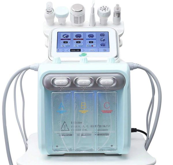 

6in1 hydrafacial уход за кожей лица очиститель гидро пилинг омоложение кожи лица lift черноголовых remover дермабразия машины
