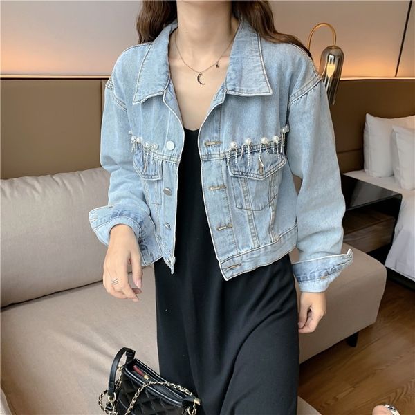 

quality high waist shorts jacket jeans women