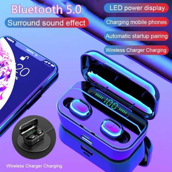 

g6s mini in-ear bluetooth 5.0 stereo wireless earphone earbud with charging box1