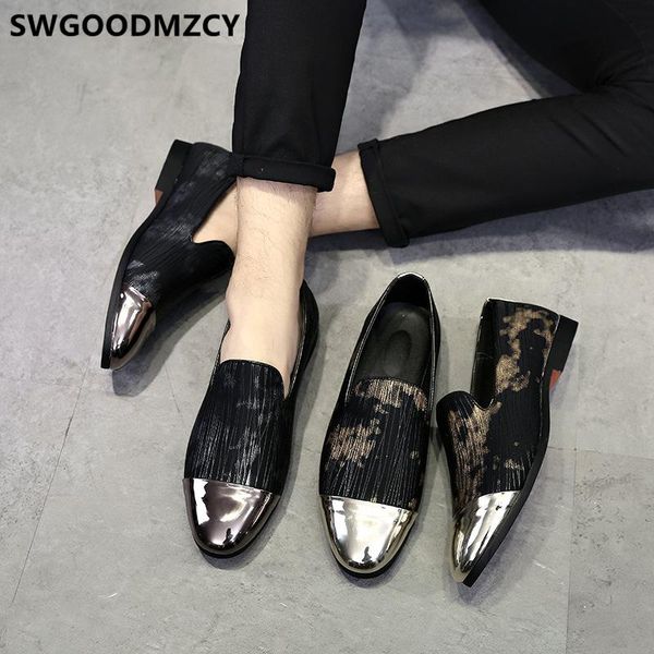 

loafers slip on shoes men oxford vintage shoes men office wedding for fashion zapatos de hombre de vestir formal buty, Black