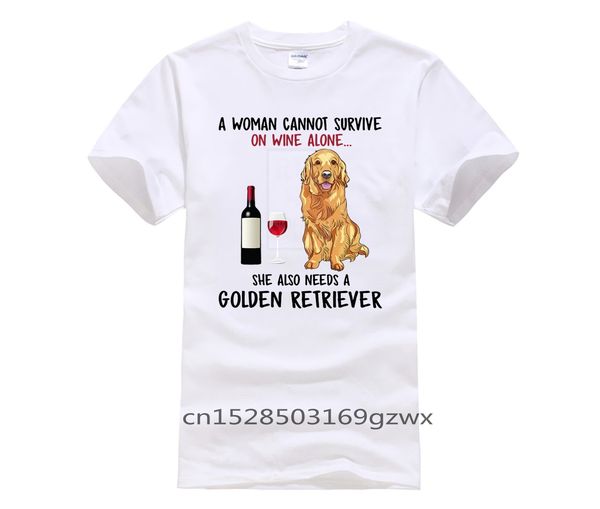 

men's fun casual print a cannot survive on wine alone she also needs a golden retriever hoodie designers t shirts sweatshirt