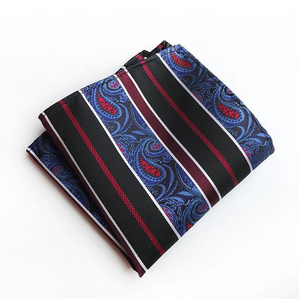 

2020 новый 25 * 25 см мужчина paisley hanky ​​цветочного шелковый платок jacquard woven площадь handkerchief свадьбы handkerchief, Black;gray