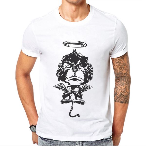 

продвижение смешные хип-хоп шимпанзе обезьян белый gorilla angel напечатанных mens мужская одежда спортивная толстовка с капюшоном толстовка