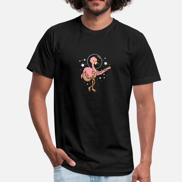 

flamingo astronaut playing guitar t shirt funky breathable summer tracksuit hoodie sweatshirt