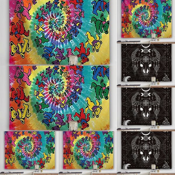 

8nb7 printing animal pineapple tapestry ins popular home polyester decor 200*148cm tapestries living room bedroom decoration blanket murals