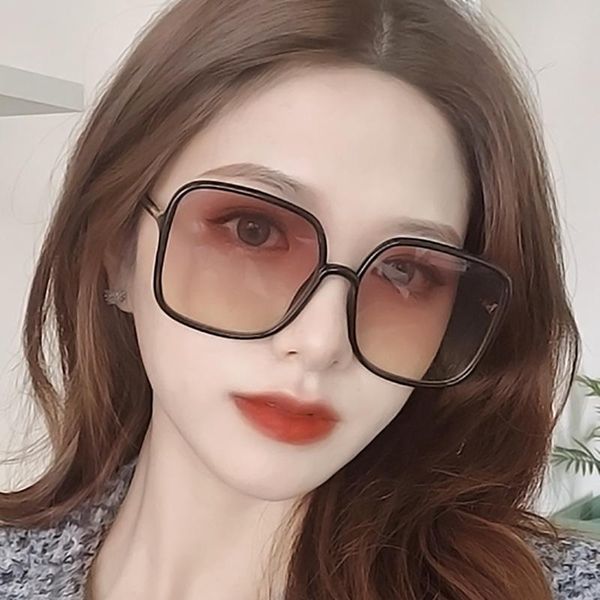

sunglasses trend classic vintage personality red bottom yellow large frame women beach fashionable glasses, White;black