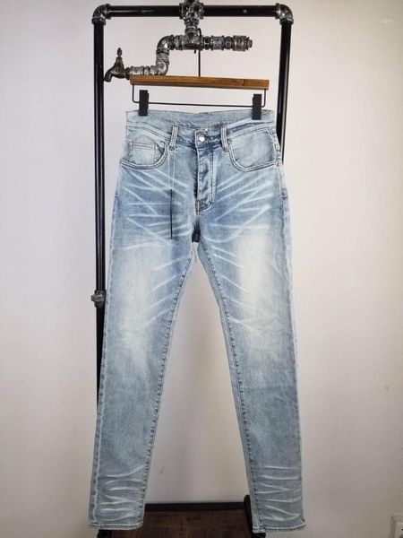 

men stretchy skinny lt blue jeans1
