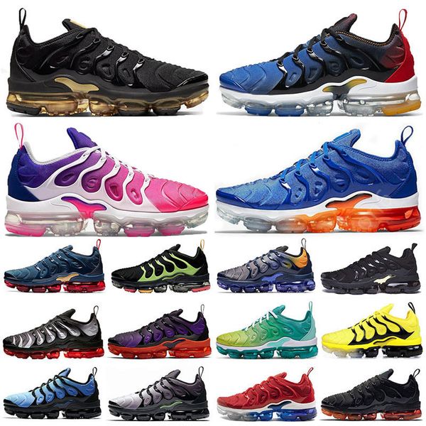 

лучшие моды tn plus big size 13 pink metallic gold кроссовок фиолетовый hyper violet lemon lime volt мужские женские спортивные тренеры крос