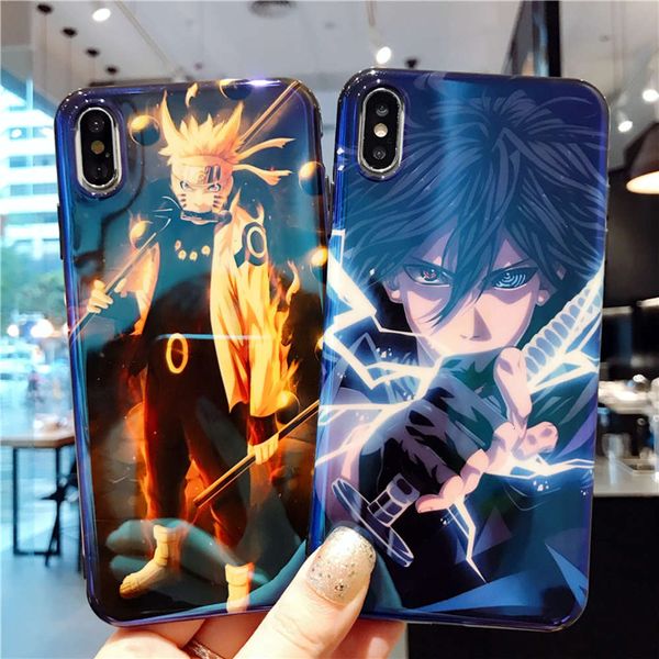 

1dwnaruto kurama sasuke mobile phone cover vip 11 pro 7 8 plus x xr xs max 12 mini pro, back shell tpu animation, novel