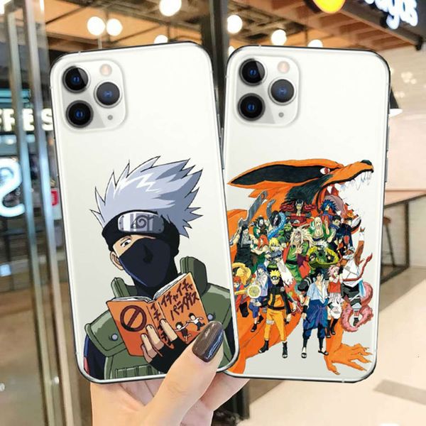 

silicone case, transparent case, naruto uzumaki kakashi, soft, suitable for vip 12 x 11 x xr x 6 6s 7 8 plus