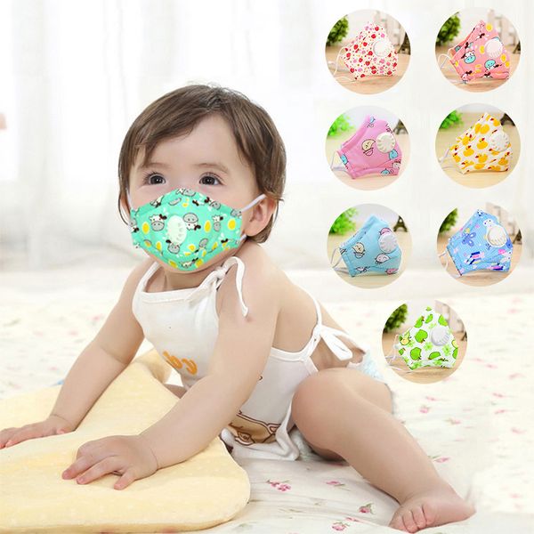 

children mouth mask pad kids breath valve anti haze breathable mask anti dust mouth-muffle face masks children