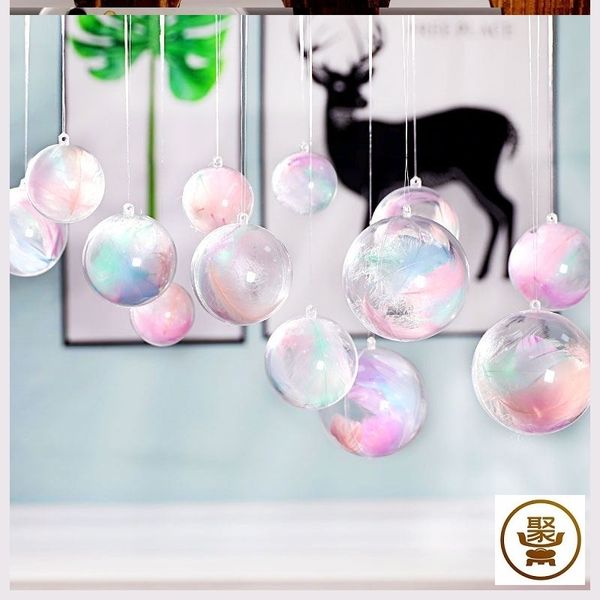 

transparent hollow ball window shop plastic color creative hanging decoration store layout