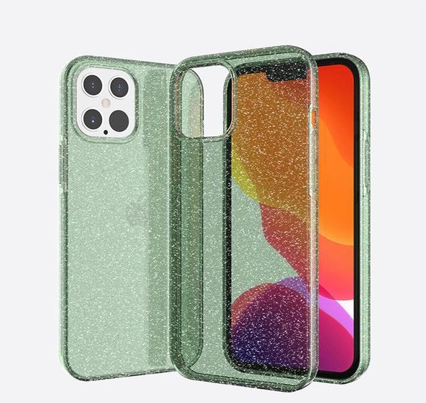 

ultra thin glittering sequins military shockproof cusion tpu cover case for ip sqcboj cases2010