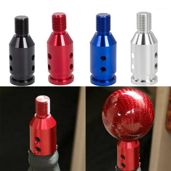

car universal 14mm manual gear shift lever knob converter adapter for car threaded shifter transmission stick head adapter1
