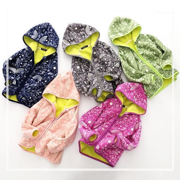 

children's clothing spring autumn fleece coat boys and girls cartoon cotton jacket1, Blue;gray