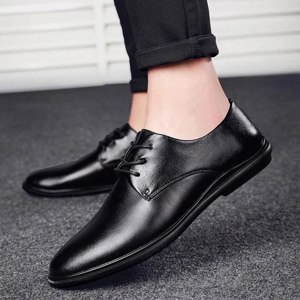 

casual men shoes mens solid light comfortable black flat shoes men oxfords leather footwear sneakers mocassin homme #ha9y