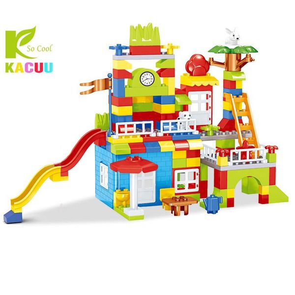 

diy big size particle building blocks colorful city blocks castle educational building toy for children kids gift bbygev homebag